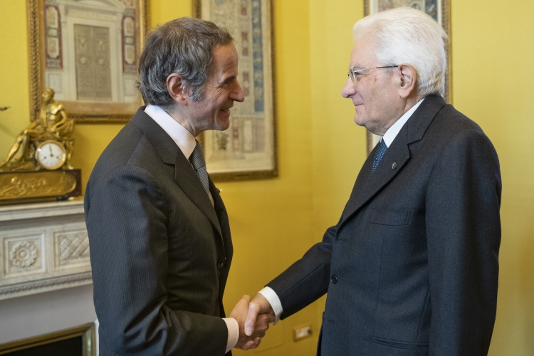 Il Presidente della Repubblica Sergio Mattarella incontra Rafael Mariano Grossi, Direttore generale dell’Agenzia Internazionale per l’Energia Atomica

