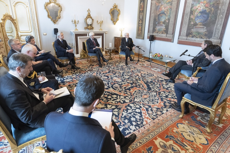Il Presidente della Repubblica Sergio Mattarella con Rafael Mariano Grossi, Direttore generale dell’Agenzia Internazionale per l’Energia Atomica
