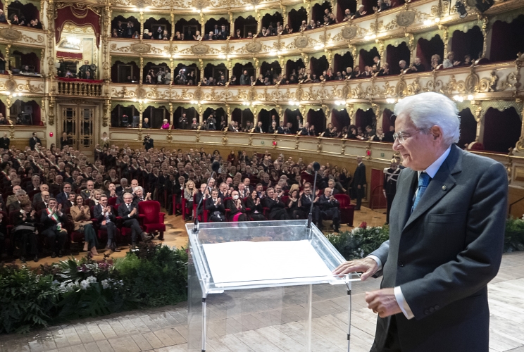  Il Presidente della Repubblica Sergio Mattarella in occasione della cerimonia di inaugurazione di Bergamo Brescia capitale italiana della cultura