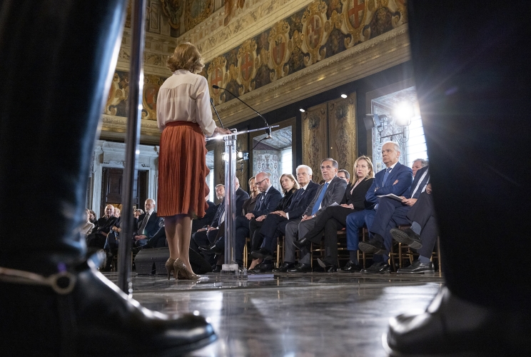 Il Presidente Sergio Mattarella in occasione della celebrazione del Giorno della Memoria