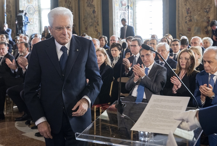 Il Presidente Sergio Mattarella in occasione della celebrazione del Giorno della Memoria