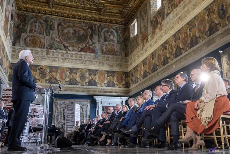 Il Presidente Sergio Mattarella in occasione della celebrazione del Giorno della Memoria