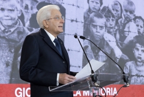 Il Presidente Sergio Mattarella in occasione della celebrazione del Giorno della Memoria