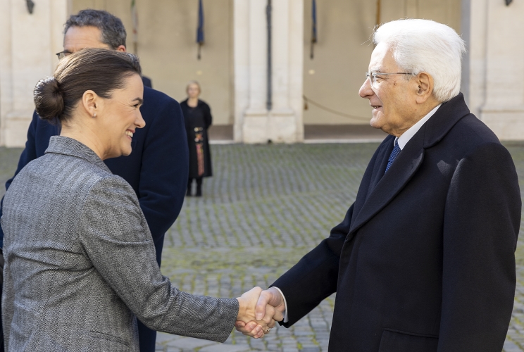 Il Presidente Sergio Mattarella accoglie Katalin Novák, Presidente di Ungheria, in visita ufficiale