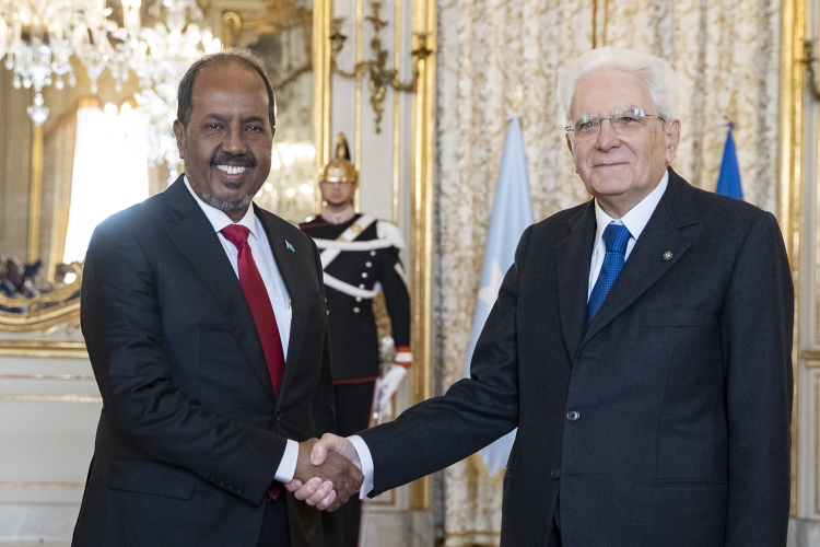 Il Presidente della Repubblica Sergio Mattarella con S.E. il Signor Hassan Sheikh Mohamud - Presidente della Repubblica Federale di Somalia, in visita ufficiale

