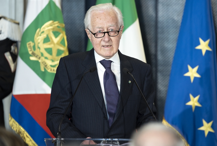 Il Prof. Giorgio De Vergottini, Presidente della Federazione delle Associazioni degli Esuli istriani, fiumani e dalmati