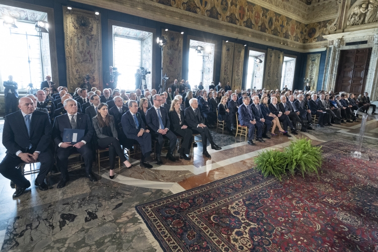 Il Presidente della Repubblica Sergio Mattarella e la Sig.ra Laura in occasione della celebrazione del “Giorno del Ricordo”
