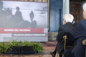 il Presidente Mattarella alla cerimonia del giorno del Ricordo