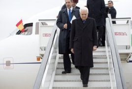 Il Presidente Sergio Mattarella al suo arrivo a Madrid per l'XI Simposio Cotec Europa