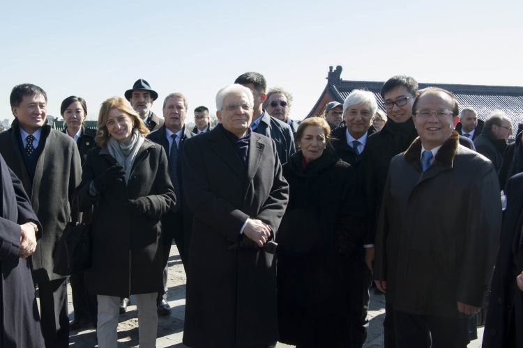 Il Presidente Sergio Mattarella al Tempio del Cielo 