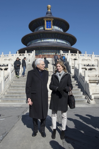 Il Presidente Sergio Mattarella al Tempio del Cielo 