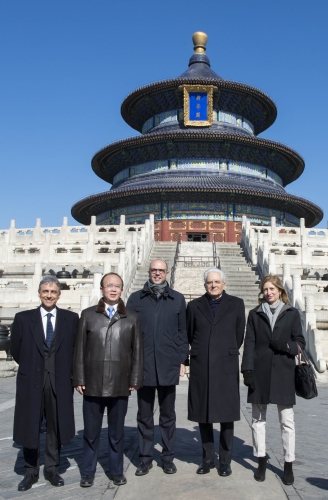 Il Presidente Sergio Mattarella al Tempio del Cielo 