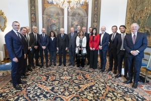 Il Presidente della Repubblica Sergio Mattarella incontra una delegazione della Luiss Alumni