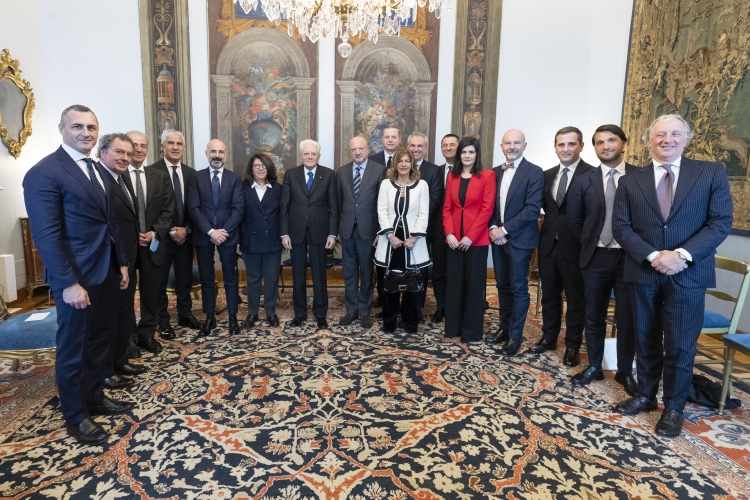 Il Presidente della Repubblica Sergio Mattarella incontra una delegazione della Luiss Alumni