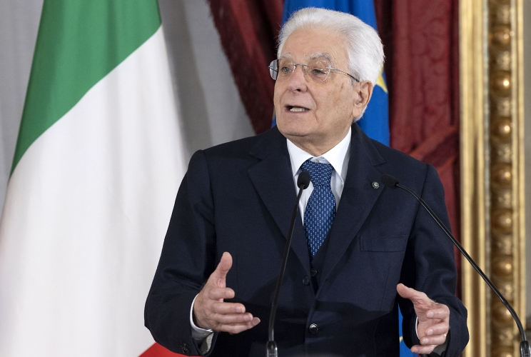 Il Presidente della Repubblica Sergio Mattarella in occasione della cerimonia di consegna degli Attestati d’Onore di Alfiere della Repubblica conferiti nell’anno 2022