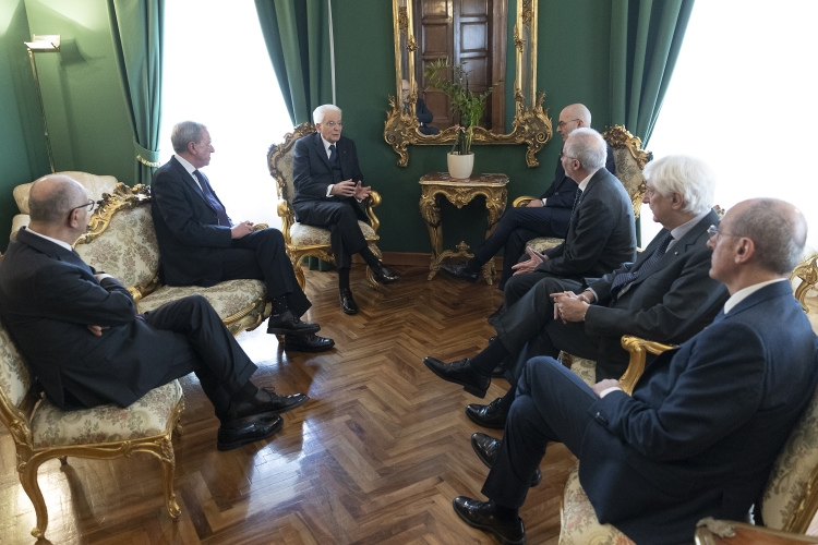 Il Presidente della Repubblica Sergio Mattarella in occasione della partecipazione all’Assemblea Plenaria del Consiglio Superiore della Magistratura per la nomina del Primo Presidente della Corte di Cassazione 
