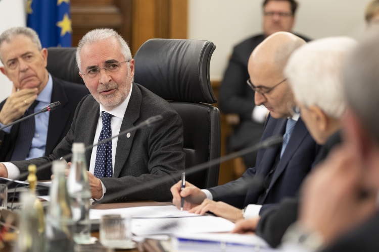 Il Presidente della Repubblica Sergio Mattarella in occasione della partecipazione all’Assemblea Plenaria del Consiglio Superiore della Magistratura per la nomina del Primo Presidente della Corte di Cassazione 
