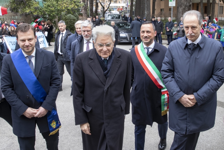 Il Presidente della Repubblica Sergio Mattarella alla cerimonia d'inaugurazione dell'anno accademico 2022/2023 dell'Università degli Studi della Basilicata, 40° dalla sua fondazione, accolto dalle autorità locali 