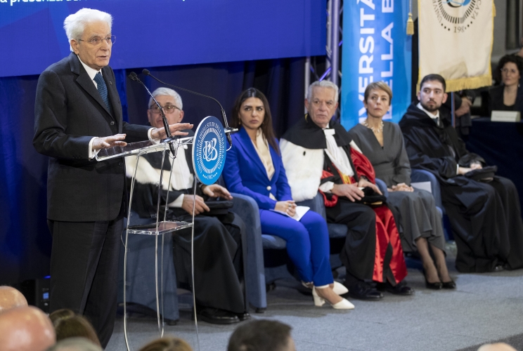 Il Presidente della Repubblica Sergio Mattarella alla cerimonia d'inaugurazione dell'anno accademico 2022/2023 dell'Università degli Studi della Basilicata, 40° dalla sua fondazione