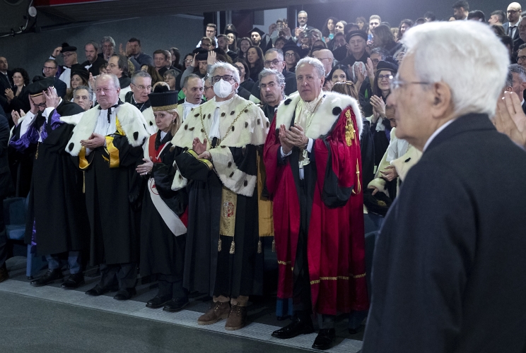 Il Presidente della Repubblica Sergio Mattarella alla cerimonia d'inaugurazione dell'anno accademico 2022/2023 dell'Università degli Studi della Basilicata, 40° dalla sua fondazione