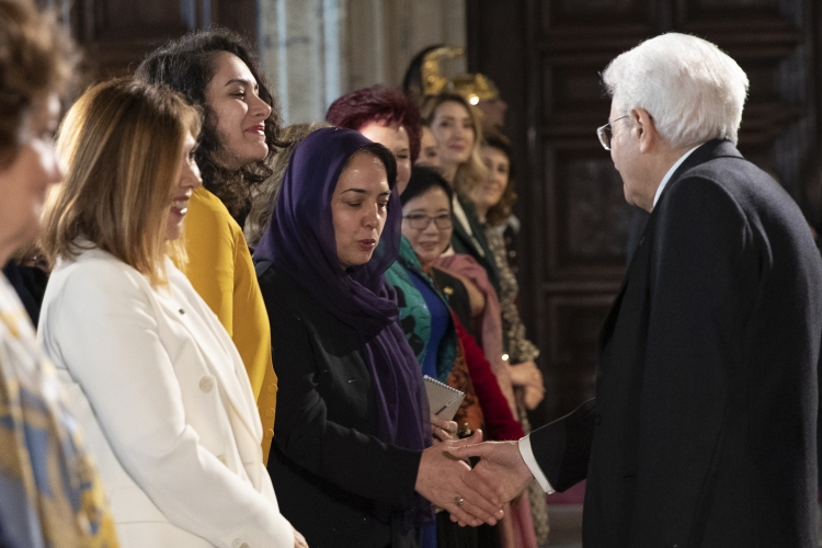 Il Presidente della Repubblica Sergio Mattarella in occasione della celebrazione della “Giornata Internazionale della Donna” 
