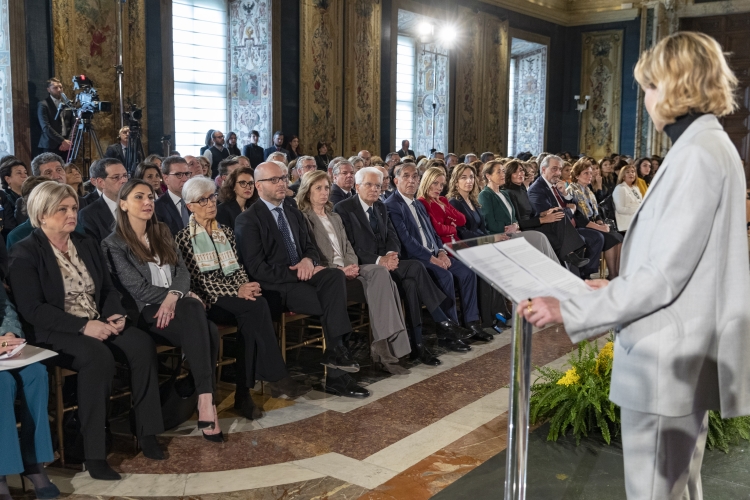 Il Presidente della Repubblica Sergio Mattarella in occasione della celebrazione della “Giornata Internazionale della Donna” 
(foto di Francesco Ammendola - Ufficio per la Stampa e la Comunicazione della Presidenza della Repubblica)