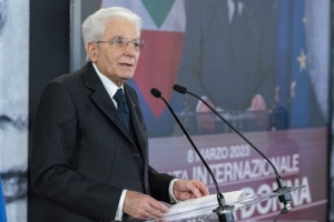Il Presidente della Repubblica Sergio Mattarella in occasione della celebrazione della “Giornata Internazionale della Donna” 
