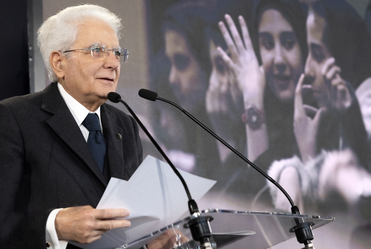 Il Presidente Sergio Mattarella in occasione della celebrazione della "Giornata della Donna"
