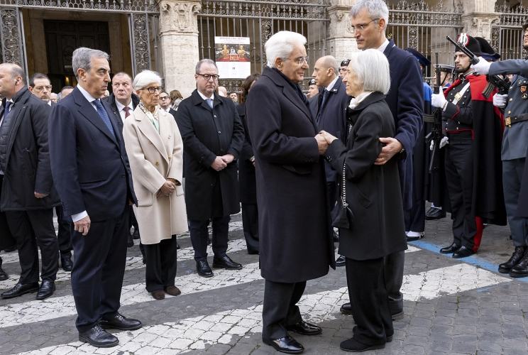 Il Presidente Sergio Mattarella alle esequie di Stato del Prof. Avv. Alfonso Quaranta, Presidente Emerito della Corte costituzionale