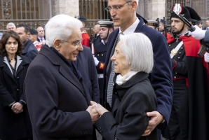Mattarella alle esequie del Presidente emerito della Corte Costituzionale Prof  Alfonso Quaranta