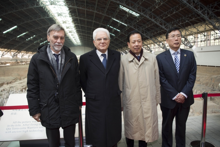 Il Presidente Sergio Mattarella visita l'Esercito di Terracotta