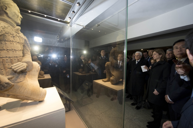 Il Presidente Sergio Mattarella visita l'Esercito di Terracotta a Xi'an