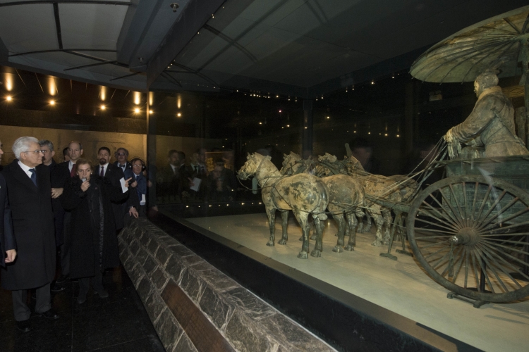 Il Presidente Sergio Mattarella visita l'Esercito di Terracotta a Xi'an