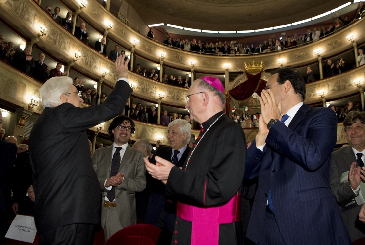 Il Presidente Sergio Mattarella al Teatro del Giglio