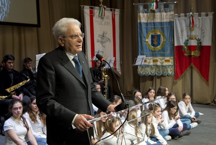 Il Presidente Sergio Mattarella al Teatro del Giglio 