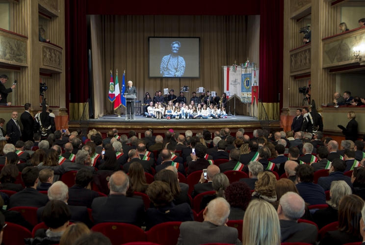 Il Presidente Sergio Mattarella al Teatro del Giglio 