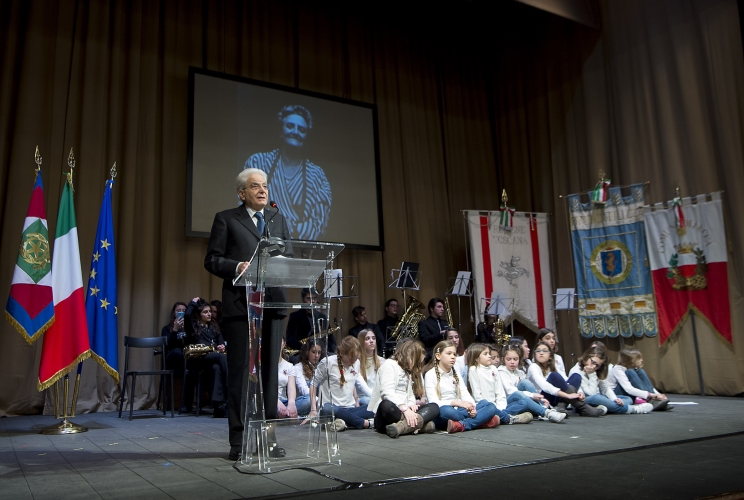 Il Presidente Sergio Mattarella al Teatro del Giglio