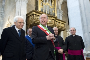 Mattarella alla Cattedrale di San Martino