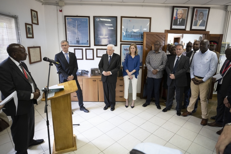 Il Presidente della Repubblica Sergio Mattarella e la Sig.ra Laura visitano il Centro Spaziale “Luigi Broglio”,a Malindi
