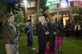 Il Presidente della Repubblica Sergio Mattarella nella Residenza dell’Ambasciatore italiano in Kenya
