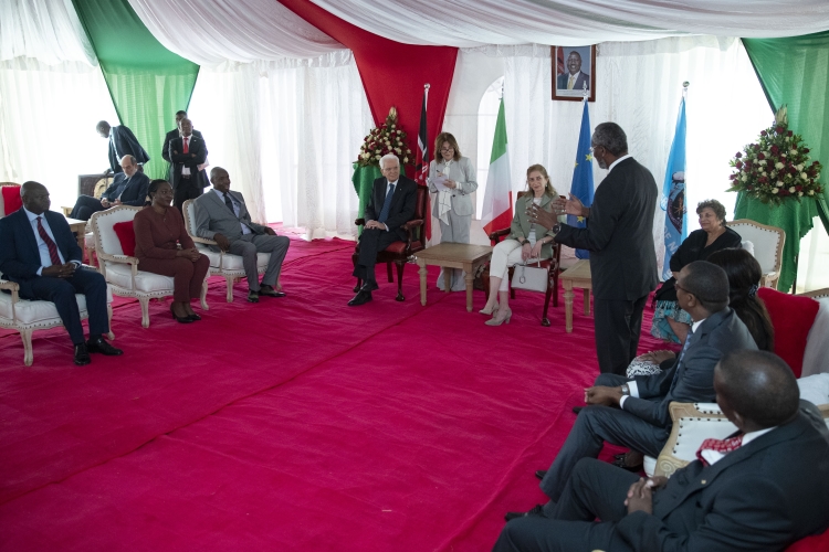 Il Presidente della Repubblica Sergio Mattarella e la Sig.ra Laura all’Università di Nairobi

