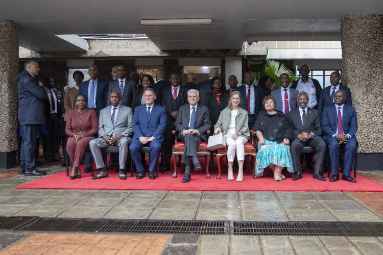 Il Presidente della Repubblica Sergio Mattarella e la Sig.ra Laura all’Università di Nairobi
