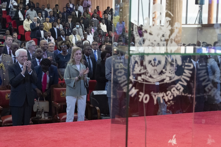 Il Presidente della Repubblica Sergio Mattarella e la Sig.ra Laura all’Università di Nairobi
