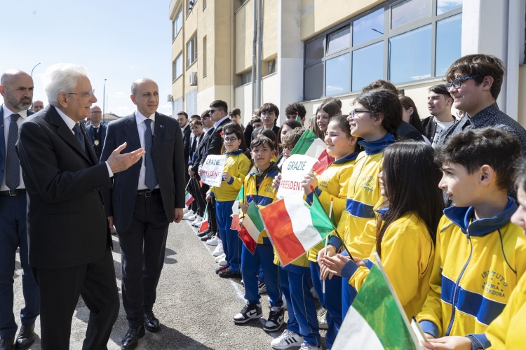 Il Presidente della Repubblica Sergio Mattarella all'Istituto Tecnico Guido Carli di Casal di Principe,in occasione della Giornata nazionale della memoria e dell'impegno in ricordo delle vittime delle mafie
