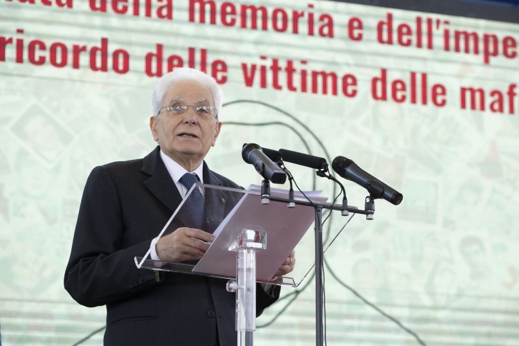Il Presidente della Repubblica Sergio Mattarella all'Istituto Tecnico Guido Carli di Casal di Principe,in occasione della Giornata nazionale della memoria e dell'impegno in ricordo delle vittime delle mafie
