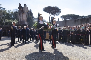 Il Presidente della Repubblica Sergio Mattarella in occasione della cerimonia commemorativa del 79° anniversario dell'eccidio delle Fosse Ardeatine
