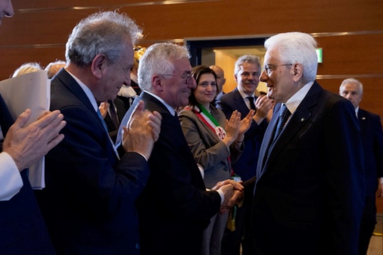 Il Presidente della Repubblica Sergio Mattarella in occasione della conferenza nazionale delle Camere di commercio dal titolo “Progettare il domani con coraggio”
