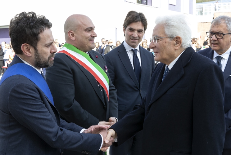 Il Presidente della Repubblica Sergio Mattarella all’inaugurazione del nuovo centro nazionale della Lega del Filo d’Oro 