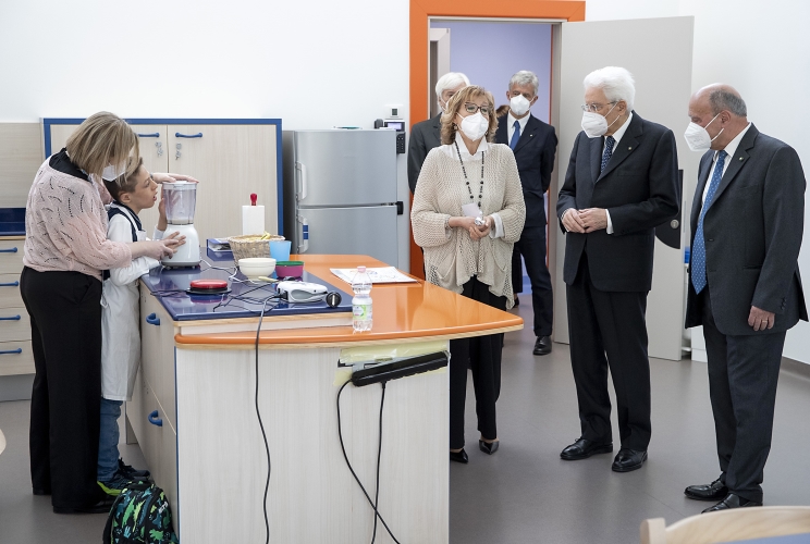 Il Presidente della Repubblica Sergio Mattarella all’inaugurazione del nuovo centro nazionale della Lega del Filo d’Oro 