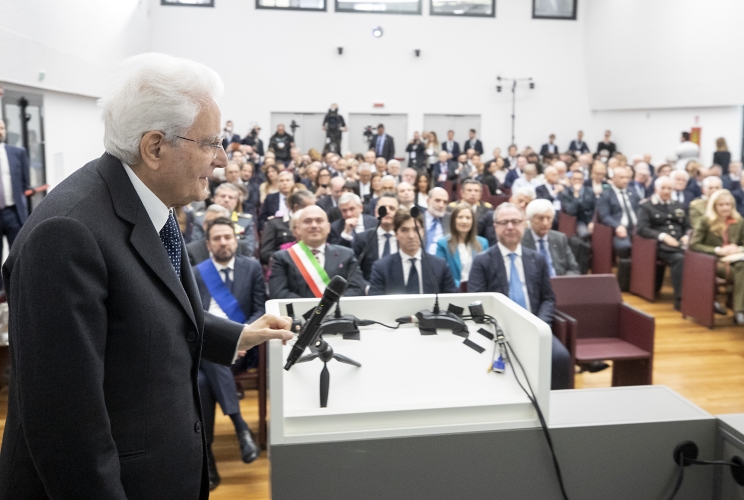 Il Presidente della Repubblica Sergio Mattarella all’inaugurazione del nuovo centro nazionale della Lega del Filo d’Oro 
